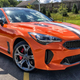 Illustration for article titled Someone Thought This Cleveland Browns-Themed Kia Stinger GTS Was A Good Idea